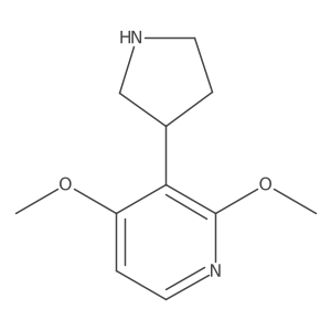 2,4-Dimethoxy-3-pyrrolidin-3-ylpyridine Structure