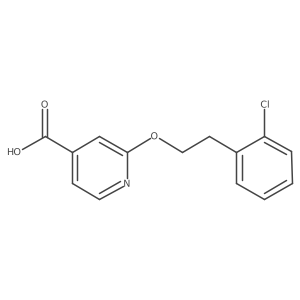 2-[2-(2-Chlorophenyl)ethoxy]isonicotinic acid结构式