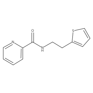 N-[2-(thiophen-2-yl)ethyl]pyridine-2-carboxamide Structure