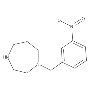 1-[(3-Nitrophenyl)methyl]-1,4-diazepane结构式