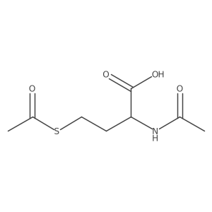 (2S)-4-(acetylsulfanyl)-2-acetamidobutanoic acid结构式