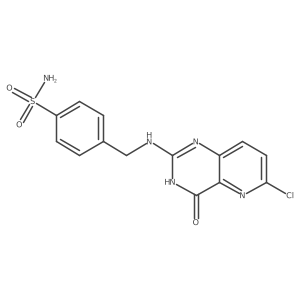 4-[(6-Chloro-4-hydroxy-pyrido[3,2-d]pyrimidin-2-ylamino)-methyl]-benzenesulfonamide Structure