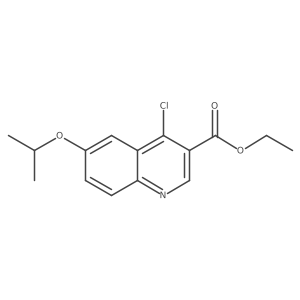 Ethyl 4-chloro-6-isopropoxyquinoline-3-carboxylate结构式