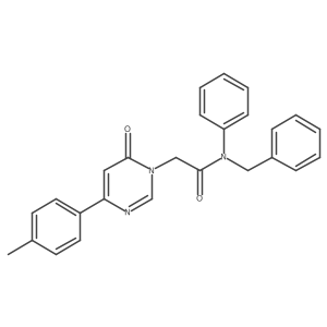 N-benzyl-2-(6-oxo-4-(p-tolyl)pyrimidin-1(6H)-yl)-N-phenylacetamide Structure