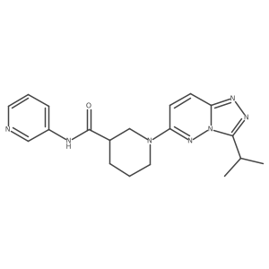1-[3-(propan-2-yl)[1,2,4]triazolo[4,3-b]pyridazin-6-yl]-N-(pyridin-3-yl)piperidine-3-carboxamide Structure