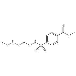 Benzamide, 4-[[[3-(ethylamino)propyl]amino]sulfonyl]-N-methyl- Structure
