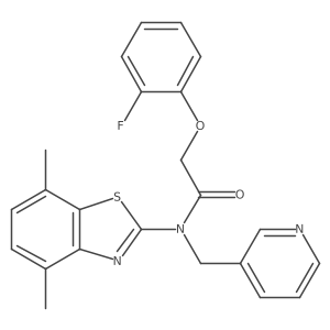 N-(4,7-dimethylbenzo[d]thiazol-2-yl)-2-(2-fluorophenoxy)-N-(pyridin-3-ylmethyl)acetamide Structure