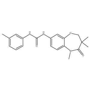 1-(m-Tolyl)-3-(3,3,5-trimethyl-4-oxo-2,3,4,5-tetrahydrobenzo[b][1,4]oxazepin-8-yl)urea Structure