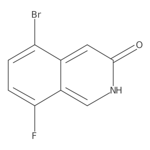 5-Bromo-8-fluoroisoquinolin-3-ol结构式