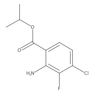 1-Methylethyl 2-amino-4-chloro-3-fluorobenzoate结构式
