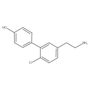 5a(2)-(2-Aminoethyl)-2a(2)-chloro[1,1a(2)-biphenyl]-4-ol结构式