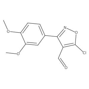 5-Chloro-3-(3,4-dimethoxyphenyl)-4-isoxazolecarboxaldehyde Structure