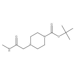 N-Methyl (4-BOC-piperazino)acetamide Structure