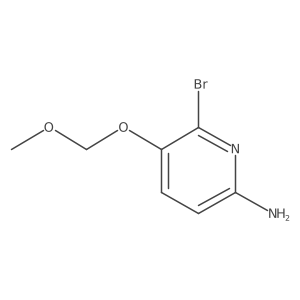 6-Bromo-5-(methoxymethoxy)pyridin-2-amine结构式