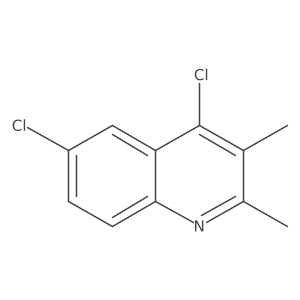 4,6-Dichloro-2,3-dimethylquinoline结构式
