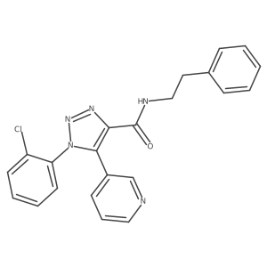 1-(2-chlorophenyl)-N-(2-phenylethyl)-5-(pyridin-3-yl)-1H-1,2,3-triazole-4-carboxamide Structure