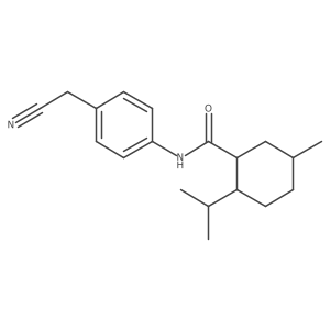 N-p-Benzeneacetonitrile menthanecarboxamide, (+)-结构式