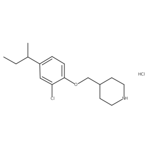 4-{[4-(Sec-butyl)-2-chlorophenoxy]-methyl}piperidine hydrochloride结构式