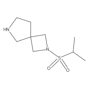2-(Propane-2-sulfonyl)-2,6-diazaspiro[3.4]octane结构式