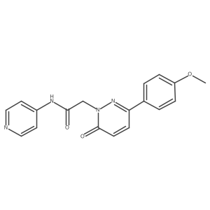 2-(3-(4-methoxyphenyl)-6-oxopyridazin-1(6H)-yl)-N-(pyridin-4-yl)acetamide Structure