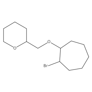 2-{[(2-Bromocycloheptyl)oxy]methyl}oxane Structure