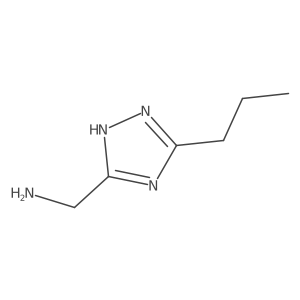 (3-propyl-1H-1,2,4-triazol-5-yl)methanamine结构式