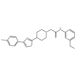 N-(3-ethylphenyl)-2-{4-[3-(4-fluorophenyl)-1,2,4-oxadiazol-5-yl]piperidin-1-yl}acetamide Structure