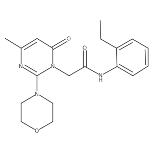N-(2-ethylphenyl)-2-[4-methyl-2-(morpholin-4-yl)-6-oxo-1,6-dihydropyrimidin-1-yl]acetamide Structure