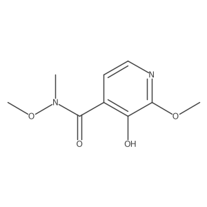 4-Pyridinecarboxamide, 3-hydroxy-N,2-dimethoxy-N-methyl-结构式