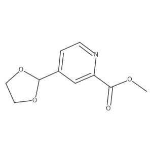 Methyl 4-(1,3-dioxolan-2-YL)pyridine-2-carboxylate Structure