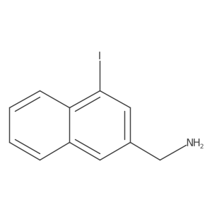 2-(Aminomethyl)-4-iodonaphthalene结构式