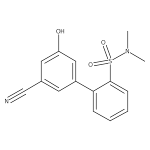 3-Cyano-5-(2-N,N-dimethylsulfamoylphenyl)phenol Structure