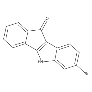 Indeno[1,2-b]indol-10(5H)-one, 7-bromo-结构式