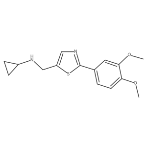 N-((2-(3,4-dimethoxyphenyl)thiazol-5-yl)methyl)cyclopropanamine Structure