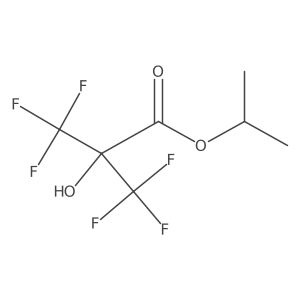 Isopropyl 2-hydroxy-3,3,3-trifluoro-2-(trifluoromethyl)propionate Structure