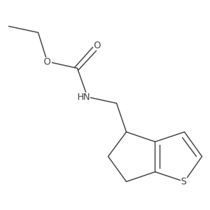 ethyl N-(5,6-dihydro-4H-cyclopenta[b]thiophen-4-ylmethyl)carbamate Structure
