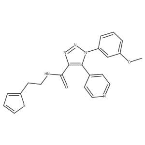 1-(3-methoxyphenyl)-5-(pyridin-4-yl)-N-[2-(thiophen-2-yl)ethyl]-1H-1,2,3-triazole-4-carboxamide Structure