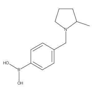 (4-((2-Methylpyrrolidin-1-yl)methyl)phenyl)boronic acid Structure