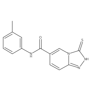 3-Thioxo-2,3-dihydro-[1,2,4]triazolo[4,3-a]pyridine-6-carboxylic acid m-tolylamide结构式
