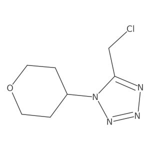 5-(chloromethyl)-1-(oxan-4-yl)-1H-1,2,3,4-tetrazole Structure
