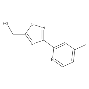 [3-(4-Methyl-2-pyridyl)-1,2,4-oxadiazol-5-yl]methanol Structure