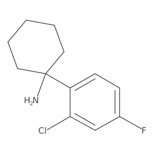 1-(2-Chloro-4-fluorophenyl)cyclohexan-1-amine Structure