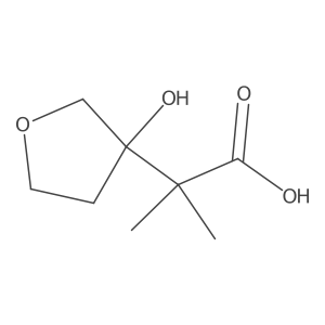 2-(3-Hydroxyoxolan-3-yl)-2-methylpropanoic acid Structure