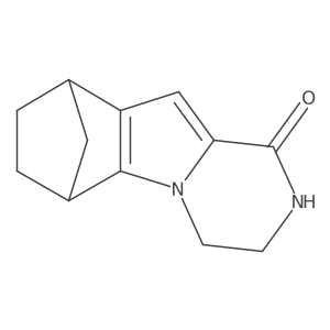 3,4,6,7,8,9-Hexahydro-6,9-methanopyrazino[1,2-a]indol-1(2H)-one Structure