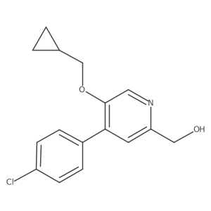 [4-(4-Chlorophenyl)-5-(cyclopropylmethoxy)pyridin-2-yl]methanol Structure