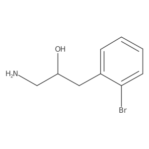 1-Amino-3-(2-bromophenyl)propan-2-ol结构式