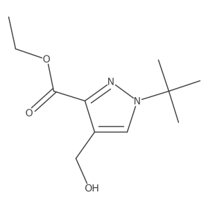 Ethyl 1-(tert-butyl)-4-(hydroxymethyl)-1H-pyrazole-3-carboxylate Structure