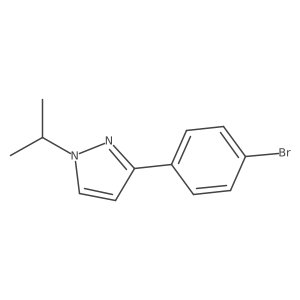 3-(4-Bromophenyl)-1-isopropylpyrazole Structure