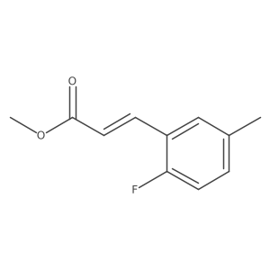 Methyl (2e)-3-(2-fluoro-5-methylphenyl)prop-2-enoate Structure