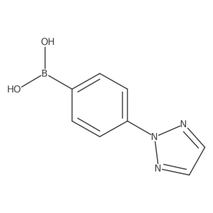 [4-(Triazol-2-yl)phenyl]boronic acid结构式